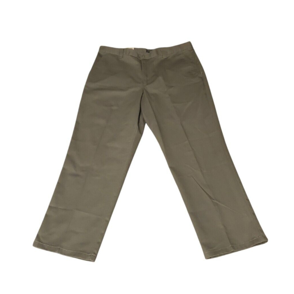 Dockers Flat Front Relaxed Fit Washed Chino Pants Trouser Pockets Men Size 36x30